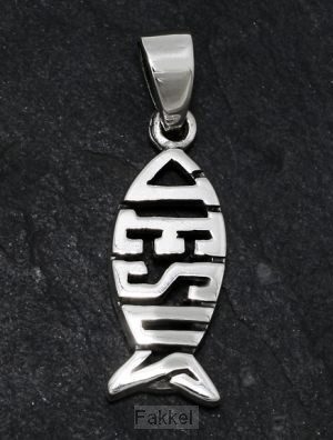 Silver pendant ichtus Jesus