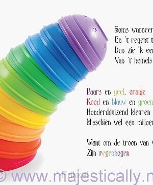 Kinderkaart regenbogen