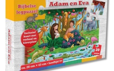 Puzzel adam en eva 24x43cm