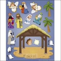 Nativity sticker sheet