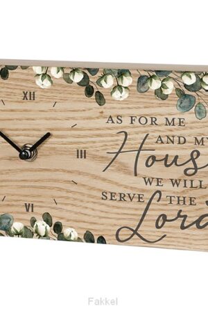 Desk Clock Serve the Lord