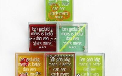 Geduldspel met tekst een geduldig mens