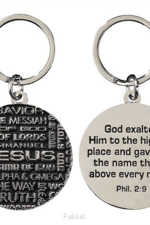 Metal keyringnames of Jesus