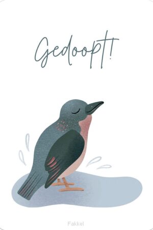 Kaart gedoopt - vogel