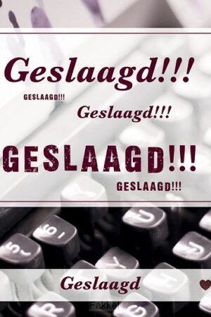 Wenskaart geslaagd