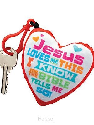 Jesus Loves Me Plush Heart