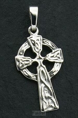 Silver pendant celtic cross 24x13mm