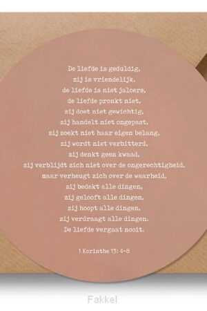 Cirkelcadeau roze de liefde