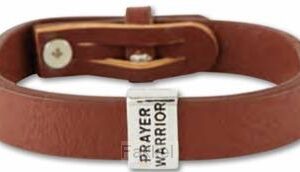 Leather bracelet Prayer Warrior