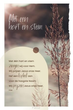 Enkele Kaart Met een hart en stem