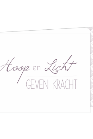 Hoop en licht