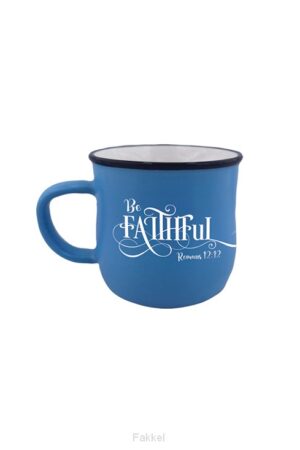 Mug blue be faithful