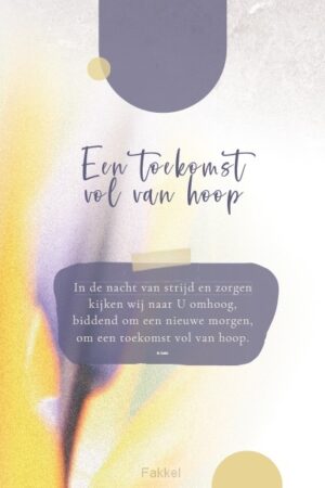 Poster Een toekomst vol van hoop