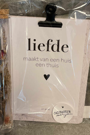 Klembord kaart Liefde maakt...