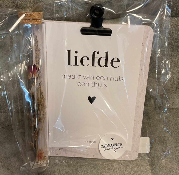 Klembord kaart Liefde maakt...