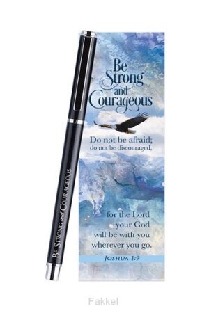 Gel Pen Bookmark Set Be strong and cour