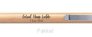 Pen bambu geloof hoop liefde