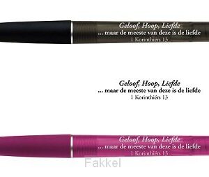 Pen Geloof Hoop Liefde Pink