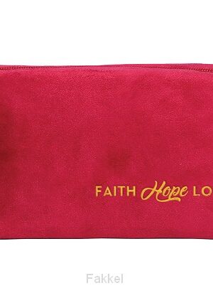 Multipurpose pouch Faith Hope Love