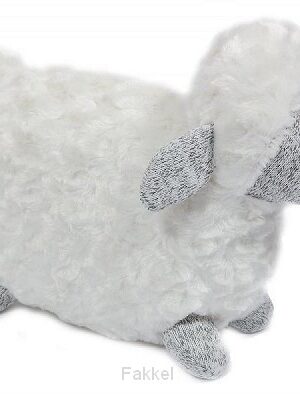 Sheep white/grey curly large 20x30cm