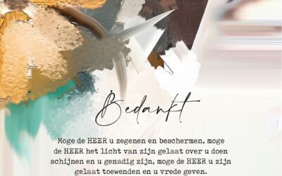 Cadeaubordjes bedankt Num 6:24-26