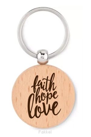 Sleutelhanger faith hope love