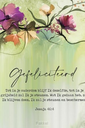 Cadeaubordjes gefeliciteerd Jes 46:1