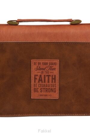 Stand Firm Two-tone Brown Faux Leather C