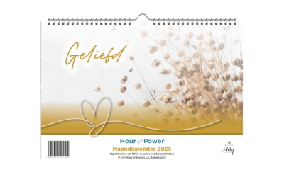 Maandkalender hour of power je bent gel