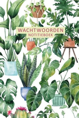 Wachtwoorden notitieboek - urban jungle