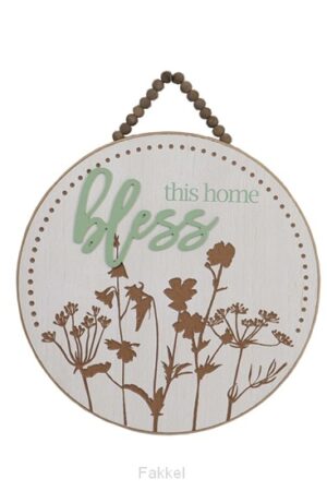 Wall art round 40cm Bles this home