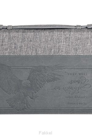 Biblecover XL Grey/Green Eagle