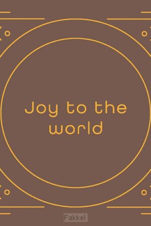 Kerstkaart ''Joy to the world''