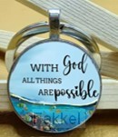 Keyring metal/epoxy All things possible