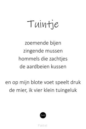 Kaart ''Tuintje''