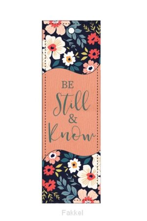 Luxleather Bookmark Be still & know