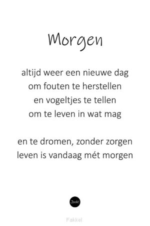 Kaart ''Morgen''