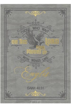 Lux leather journal Wagles Isaiah 40:31