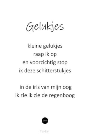 Kaart ''Gelukjes''