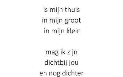 Kaart ”Bij jou”