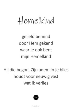 Kaart ''Hemelkind''