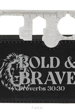 Wallet multi Tool Be brave Proverbs 30:3