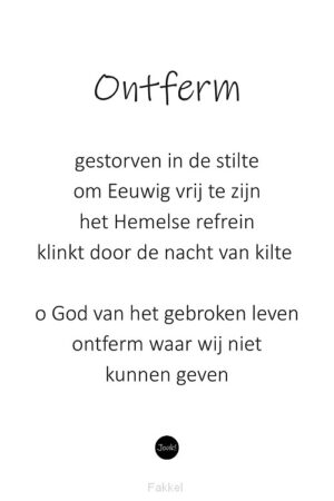 kaart ''Ontferm''