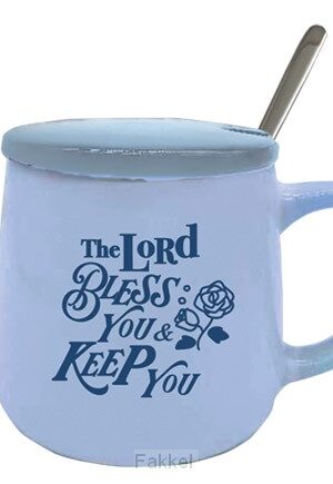 Mug Ceramic cover Lord bless you & keep