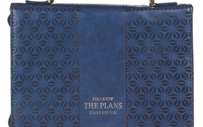 I Know the Plans Navy Pattern Luxleather