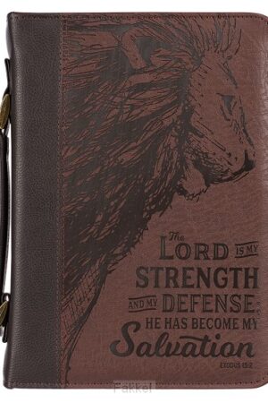 Lord is My Strength Brown Luxleather