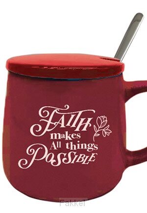 Mug Ceramic Cover Faith makes all things