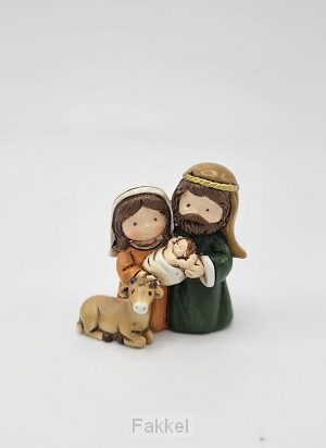 Nativity Holy Family with animal 4cm