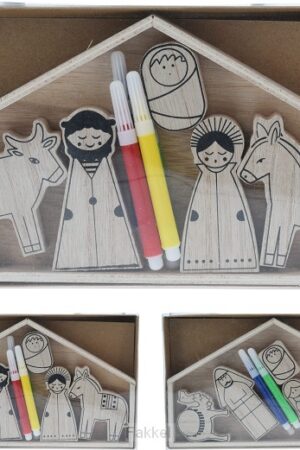 Nativity Stable coloring set - 2 designs