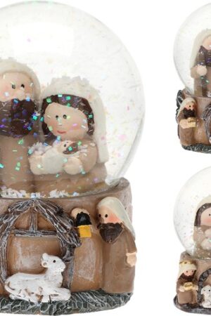 Snowball Nativity 7x7x9cm